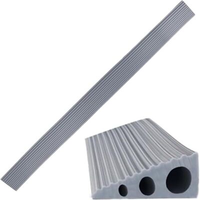 XISRENS Rampa Per Soglia Porta 90 X 6 X 2 Cm, Rampe Per Soglia In Pvc, Rampa Per Soglia In Silicone Autoadesiva Per Porte, Gradini, Scale (grigio, 90 Cm) XISRENS Rampa Per Soglia Porta 90 X 6 X 2 Cm, Rampe Per Soglia In Pvc, Rampa Per Soglia In Silicone Autoadesiva Per Porte, Gradini, Scale (grigio, 90 Cm)
