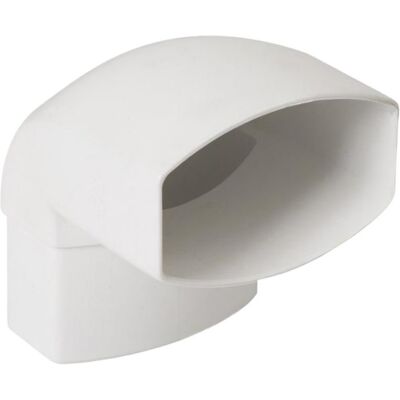 NICOLL - Gomito 90° Maschio-femmina 'td95' Pluviale 90x56, Bianco NICOLL - Gomito 90° Maschio-femmina 'td95' Pluviale 90x56, Bianco
