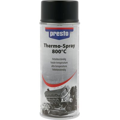 PRESTO - Thermo800 - Nero opaco - 400 ml - Spray ad alta temperatura PRESTO - Thermo800 - Nero opaco - 400 ml - Spray ad alta temperatura