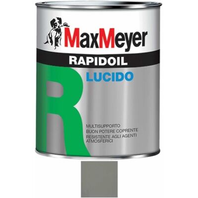 MAX MEYER Rapidoil Smalto Lucido A Solvente Per Ferro E Legno Maxmeyer Grigio Traffico Ral 7042,0,375 MAX MEYER Rapidoil Smalto Lucido A Solvente Per Ferro E Legno Maxmeyer Grigio Traffico Ral 7042,0,375