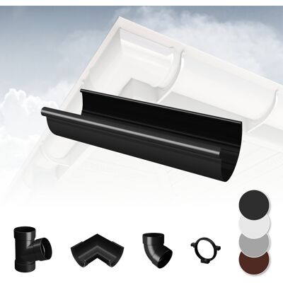 RAINWAY - GR-130PVC - Antracite - Sistema di grondaie RAINWAY - GR-130PVC - Antracite - Sistema di grondaie
