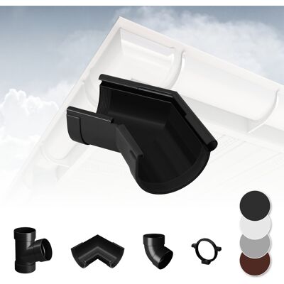 RAINWAY - 130mm PVC gutter system - Antracite - External angle 135 - Gutter System RAINWAY - 130mm PVC gutter system - Antracite - External angle 135 - Gutter System