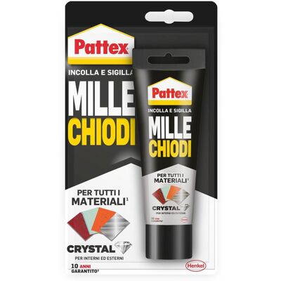 IDROWEB Millechiodi Crystal Tubetto 90 Gr. - Pattex IDROWEB Millechiodi Crystal Tubetto 90 Gr. - Pattex