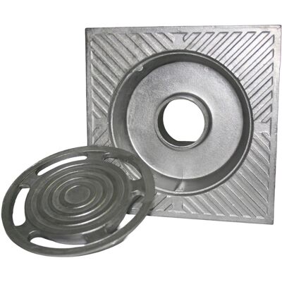 EDM Scarico Per Patio In Alluminio, Classic, 10 X 10 Cm EDM Scarico Per Patio In Alluminio, Classic, 10 X 10 Cm