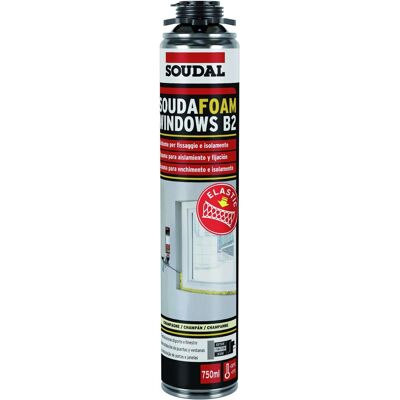 SOUDAL Schiuma Poliuretanica A Bassa Espansione Per Porte E Finestre B2, Per Pistola Ml. 750 - 1 Pezzo SOUDAL Schiuma Poliuretanica A Bassa Espansione Per Porte E Finestre B2, Per Pistola Ml. 750 - 1 Pezzo