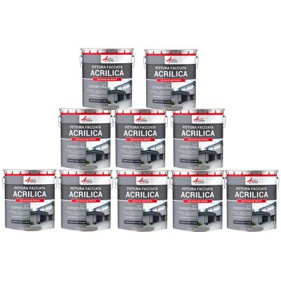 ARCANE INDUSTRIES Pittura Acrilica Per Esterni: Per Facciate Esterne E Stucco - Arcafaçade Renov - 10 X 10 L Grigio Platino - Ral 7036 - ARCANE INDUSTRIES Pittura Acrilica Per Esterni: Per Facciate Esterne E Stucco - Arcafaçade Renov - 10 X 10 L Grigio Platino - Ral 7036 -