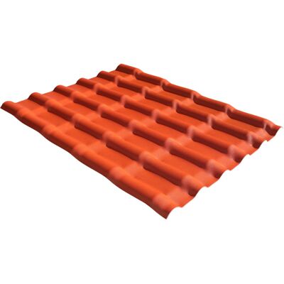 MCCOVER - Tegola Mini - Terracotta - 90x110 cm - Lastra PVC per copertura MCCOVER - Tegola Mini - Terracotta - 90x110 cm - Lastra PVC per copertura