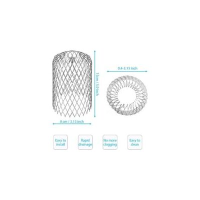 OEM 4 Filtri Flessibili In Alluminio Per Grondaie, Diametro 8 Cm, Rete Di Protezione Per Foglie, Filtro Per Grondaie, Protezione Per Foglie, Copertura Per Grondaie Per Proteggere Le Grondaie Da Foglie E T OEM 4 Filtri Flessibili In Alluminio Per Grondaie, Diametro 8 Cm, Rete Di Protezione Per Foglie, Filtro Per Grondaie, Protezione Per Foglie, Copertura Per Grondaie Per Proteggere Le Grondaie Da Foglie E T