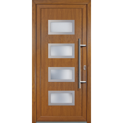 MEETH Porte D'Ingresso Pvc Jm Signum Esclusivo, Mod. 92, Golden Oak A Due Lati, Larghezza: 98cm, Altezza: 208cm, Senso Di Aperatura Destra MEETH Porte D'Ingresso Pvc Jm Signum Esclusivo, Mod. 92, Golden Oak A Due Lati, Larghezza: 98cm, Altezza: 208cm, Senso Di Aperatura Destra