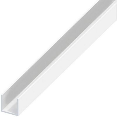 ARCANSAS 5pz Profilo A U Alluminio Argento Cromato Mm. 10x11,5x1 Mt. 2 ARCANSAS 5pz Profilo A U Alluminio Argento Cromato Mm. 10x11,5x1 Mt. 2