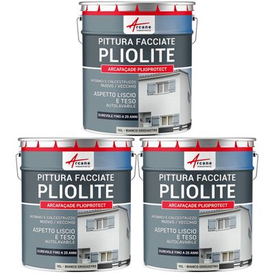 ARCANE INDUSTRIES Pittura Alla Pliolite : Per Facciate E Stucco - Arcafaçade Plioprotect - 3 X 10 L Bianco Grigiastro - Ral 9002 - ARCANE INDUSTRIES Pittura Alla Pliolite : Per Facciate E Stucco - Arcafaçade Plioprotect - 3 X 10 L Bianco Grigiastro - Ral 9002 -