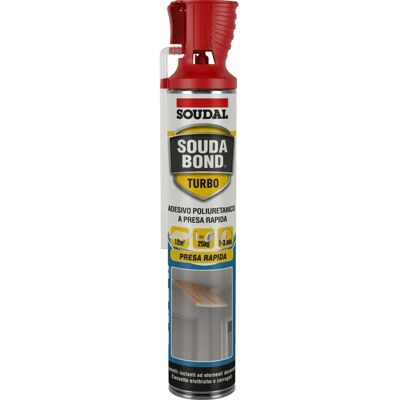 SOUDAL Schiuma Poliuretanica Soudabond Turbo Gun 750ml. SOUDAL Schiuma Poliuretanica Soudabond Turbo Gun 750ml.