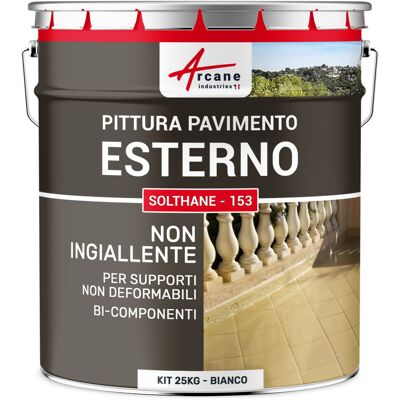 ARCANE INDUSTRIES Vernice Per Cemento Esterno Calpestabile - Solthane - 153 - 25 Kg Bianco - ARCANE INDUSTRIES Vernice Per Cemento Esterno Calpestabile - Solthane - 153 - 25 Kg Bianco -