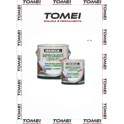 TEKNICA Impregnante Alsolvente Cerato Per Legno Interno Esterno 750 Ml - Colore: Noce Scuro 0641 - Quantità Confezione: 2,5 Lt TEKNICA Impregnante Alsolvente Cerato Per Legno Interno Esterno 750 Ml - Colore: Noce Scuro 0641 - Quantità Confezione: 2,5 Lt