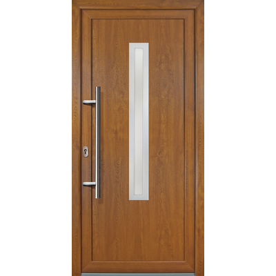 MEETH Porte D'Ingresso Pvc Jm Signum Esclusivo, Mod. 70, Dentro: Bianco/al Di Fuori: Golden Oak, Larghezza: 88cm, Altezza: 200cm, Senso Di Aperatura Sinistra MEETH Porte D'Ingresso Pvc Jm Signum Esclusivo, Mod. 70, Dentro: Bianco/al Di Fuori: Golden Oak, Larghezza: 88cm, Altezza: 200cm, Senso Di Aperatura Sinistra