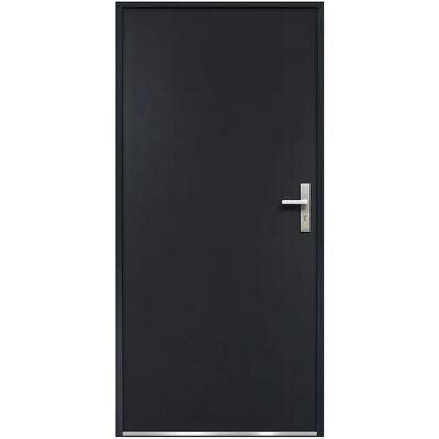 Unique Porta D'Ingresso In Acciaio Massiccio H207 X L100 Cm Antracite Spessore 68 Mm Apertura Verso Sinistra - Agueda Unique Porta D'Ingresso In Acciaio Massiccio H207 X L100 Cm Antracite Spessore 68 Mm Apertura Verso Sinistra - Agueda