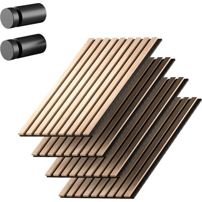 Vicco Pannello Acustico Sonoa, Rovere/nero, Set Di 4, Vicco Pannello Acustico Sonoa, Rovere/nero, Set Di 4,