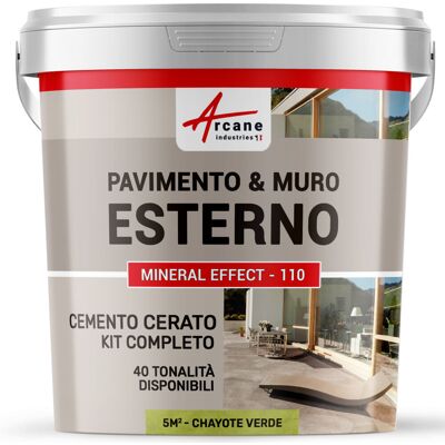 ARCANE INDUSTRIES Microcemento Per Esterni: Pavimenti, Muri, Terrazze, Balconi, Scale - 5 M² (in 2 Strati) Chayote Verde - ARCANE INDUSTRIES Microcemento Per Esterni: Pavimenti, Muri, Terrazze, Balconi, Scale - 5 M² (in 2 Strati) Chayote Verde -