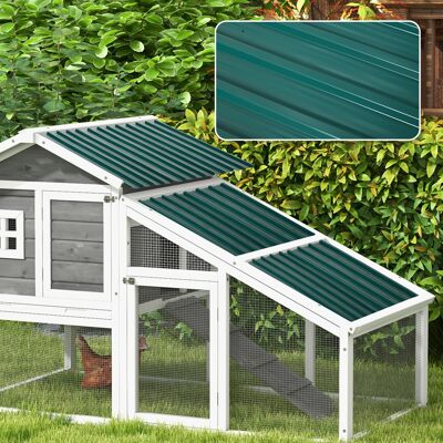 PZCC Set Di 12 Pannelli Per Tetto In Acciaio Zincato, 7 M², Per Capanno Degli Attrezzi, 129x45 Cm, Colore Verde. PZCC Set Di 12 Pannelli Per Tetto In Acciaio Zincato, 7 M², Per Capanno Degli Attrezzi, 129x45 Cm, Colore Verde.