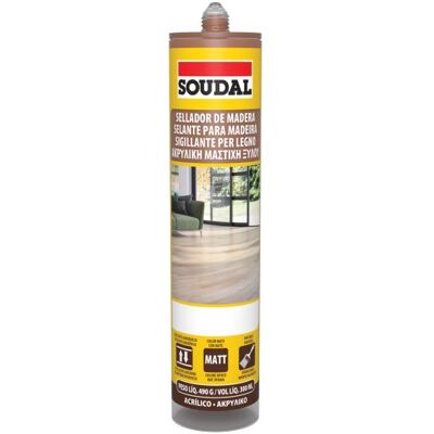 SOUDAL Silicone Legno 300 Ml - Rovere Medio SOUDAL Silicone Legno 300 Ml - Rovere Medio