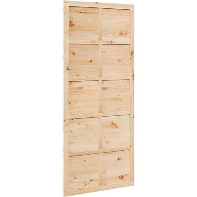 VIDAXL Porta Del Fienile Naturale 100 X 2,5 X 208 Cm VIDAXL Porta Del Fienile Naturale 100 X 2,5 X 208 Cm