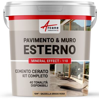 ARCANE INDUSTRIES Microcemento Per Esterni: Pavimenti, Muri, Terrazze, Balconi, Scale - 10 M² (in 2 Strati) Gazzella Grigio Rosa - ARCANE INDUSTRIES Microcemento Per Esterni: Pavimenti, Muri, Terrazze, Balconi, Scale - 10 M² (in 2 Strati) Gazzella Grigio Rosa -