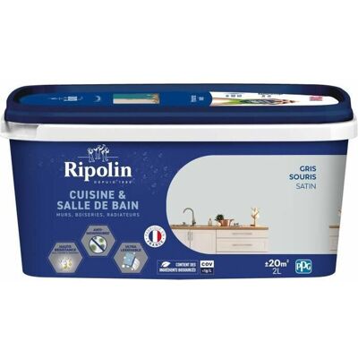 Smalto RIPOLIN Grigio Topo per pareti, legno, soffitti e radiatori - Vernice Smalto RIPOLIN Grigio Topo per pareti, legno, soffitti e radiatori - Vernice