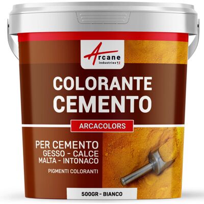 ARCANE INDUSTRIES Colorante Per Cemento, Intonaco, Malta. Pigmenti Per Colorare Cemento - Arcacolors - 500 Gr Bianco - ARCANE INDUSTRIES Colorante Per Cemento, Intonaco, Malta. Pigmenti Per Colorare Cemento - Arcacolors - 500 Gr Bianco -