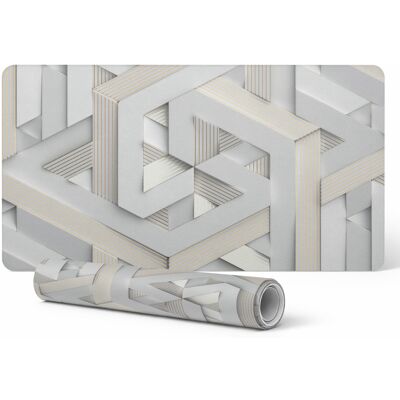 OEM Sottomano Per Grafici E Designer, Motivo Geometrico Intrecciato, 120x60 Cm OEM Sottomano Per Grafici E Designer, Motivo Geometrico Intrecciato, 120x60 Cm