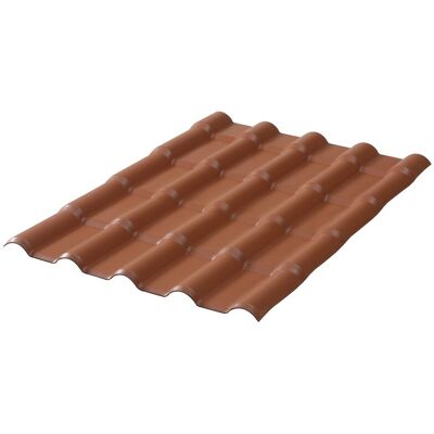 Pannello per Tetti in Terracotta TECNOIMAC - PVC, Facile da installare, 75x222cm Pannello per Tetti in Terracotta TECNOIMAC - PVC, Facile da installare, 75x222cm