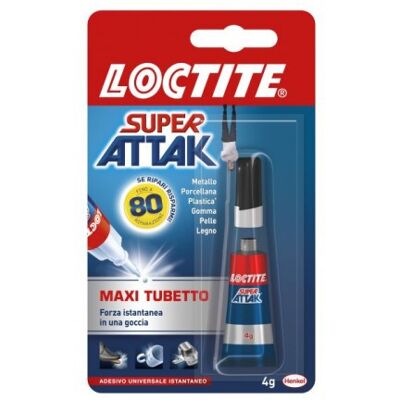 Loctite Attack Colla Istantanea Universale 4gr Per Plastica Metallo Ceramica Legno Loctite Attack Colla Istantanea Universale 4gr Per Plastica Metallo Ceramica Legno