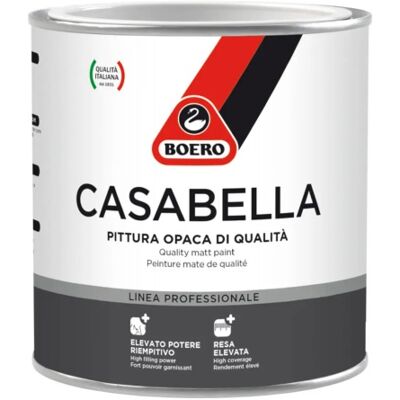BOERO Casabella Bianco A Silvente Pittura Opaca Di Fondo, 500 Ml BOERO Casabella Bianco A Silvente Pittura Opaca Di Fondo, 500 Ml