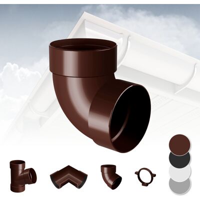 RAINWAY - RainWay 130 - Marrone - curva 87° - Sistema grondaie RAINWAY - RainWay 130 - Marrone - curva 87° - Sistema grondaie