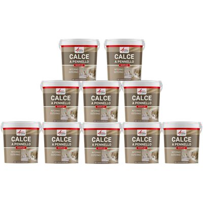 ARCANE INDUSTRIES Calce A Pennello Per Muri Esterni E Interni - Badiplus - 10 X 20 Kg Aubagne - Marrone Chiaro - ARCANE INDUSTRIES Calce A Pennello Per Muri Esterni E Interni - Badiplus - 10 X 20 Kg Aubagne - Marrone Chiaro -