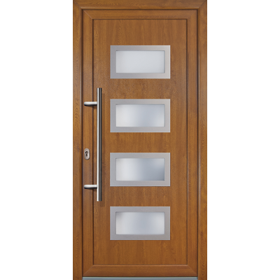 MEETH Porte D'Ingresso Pvc Jm Signum Esclusivo, Mod. 92, Golden Oak A Due Lati, Larghezza: 98cm, Altezza: 208cm, Senso Di Aperatura Sinistra MEETH Porte D'Ingresso Pvc Jm Signum Esclusivo, Mod. 92, Golden Oak A Due Lati, Larghezza: 98cm, Altezza: 208cm, Senso Di Aperatura Sinistra