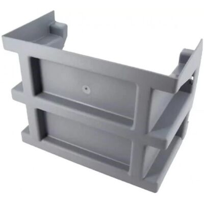 NICOLL Réhausse Pvc Pour Courette Anglaise, Hauteur 18 Cm, 26x13,5 Cm, Gris Clair NICOLL Réhausse Pvc Pour Courette Anglaise, Hauteur 18 Cm, 26x13,5 Cm, Gris Clair