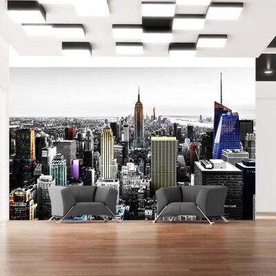 Papel di Parete ARTGEIST Iridescent Skyscrapers (200x140 cm) - Wallpaper Papel di Parete ARTGEIST Iridescent Skyscrapers (200x140 cm) - Wallpaper