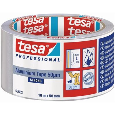Tesa 2 Nastri Di Alluminio Universali 50 Micron 10m X 50mm Con Protezione Tesa 2 Nastri Di Alluminio Universali 50 Micron 10m X 50mm Con Protezione