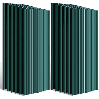 TOLLETOUR Pannelli Per Tetto 36 Pz 129x46 Cm, Acciaio Zincato Verde, 21 M², Lamiera Profilata Per Tetto E Parete TOLLETOUR Pannelli Per Tetto 36 Pz 129x46 Cm, Acciaio Zincato Verde, 21 M², Lamiera Profilata Per Tetto E Parete