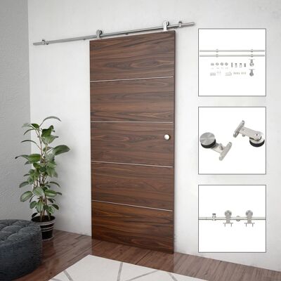 Kit di ferramenta per porta scorrevole in acciaio inossidabile vidaXL - 183cm - Cancello da casa Kit di ferramenta per porta scorrevole in acciaio inossidabile vidaXL - 183cm - Cancello da casa