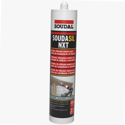 Soudal - Cartouche de silicone transparente neutre 300ml - Trasparente - 300 ml - Cartuccia sigillante Soudal - Cartouche de silicone transparente neutre 300ml - Trasparente - 300 ml - Cartuccia sigillante