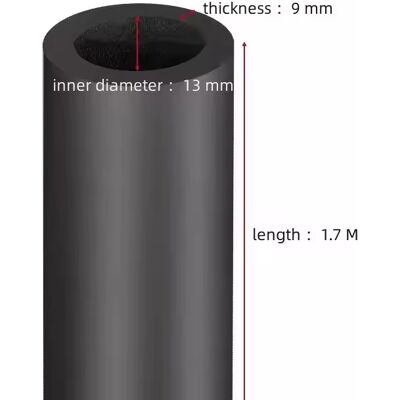 STICKERSLAB Guaina Isolante Per Tubi Anticondensa In Pe Espanso 9 Mm – Ø13/32 Mm, 1,7 M - Modello: 13mm X 1.7m STICKERSLAB Guaina Isolante Per Tubi Anticondensa In Pe Espanso 9 Mm – Ø13/32 Mm, 1,7 M - Modello: 13mm X 1.7m