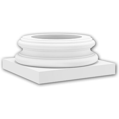 Base di colonna completa bianca Profhome - Resistente, Leggera, Interni/Esterni Base di colonna completa bianca Profhome - Resistente, Leggera, Interni/Esterni