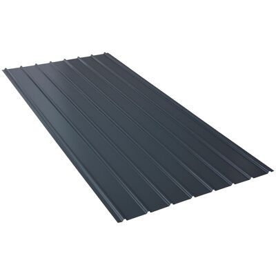 MCCOVER - Lastra rigata 2000x910x0.40 - Grigio antracite RAL 7016 - Acciaio verniciato MCCOVER - Lastra rigata 2000x910x0.40 - Grigio antracite RAL 7016 - Acciaio verniciato