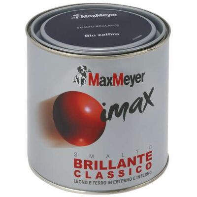 MAX MEYER Imax Smalto A Solvente Brillante Classico Grigio Scuro Lt 0,500 - MAX MEYER Imax Smalto A Solvente Brillante Classico Grigio Scuro Lt 0,500 -