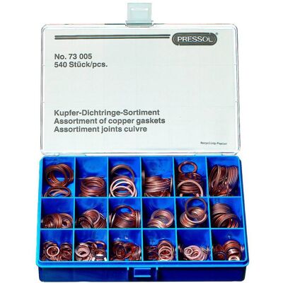 Pressol 73005 Kit guarnizioni in rame - Set di assortimento Pressol 73005 Kit guarnizioni in rame - Set di assortimento