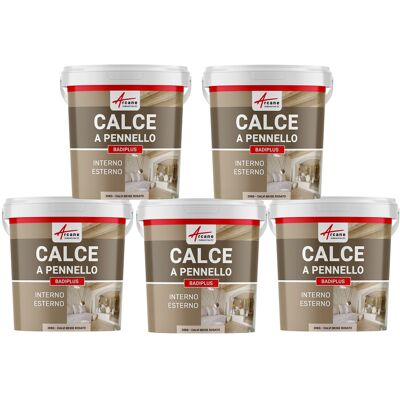 ARCANE INDUSTRIES Calce A Pennello Per Muri Esterni E Interni - Badiplus - 5 X 20 Kg Calvi Beige Rosé - ARCANE INDUSTRIES Calce A Pennello Per Muri Esterni E Interni - Badiplus - 5 X 20 Kg Calvi Beige Rosé -