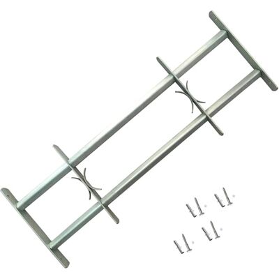 vidaXL Griglia di sicurezza regolabile con 2 barre - Griglia di sicurezza vidaXL Griglia di sicurezza regolabile con 2 barre - Griglia di sicurezza