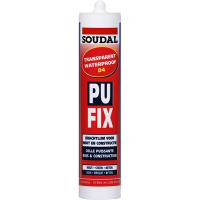 SOUDAL Colla Poliuretanica Trasparente Fix Cartuccia 310ml - SOUDAL Colla Poliuretanica Trasparente Fix Cartuccia 310ml -