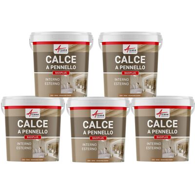 ARCANE INDUSTRIES Calce A Pennello Per Muri Esterni E Interni - Badiplus - 5 X 20 Kg Roma - Terracotta - ARCANE INDUSTRIES Calce A Pennello Per Muri Esterni E Interni - Badiplus - 5 X 20 Kg Roma - Terracotta -